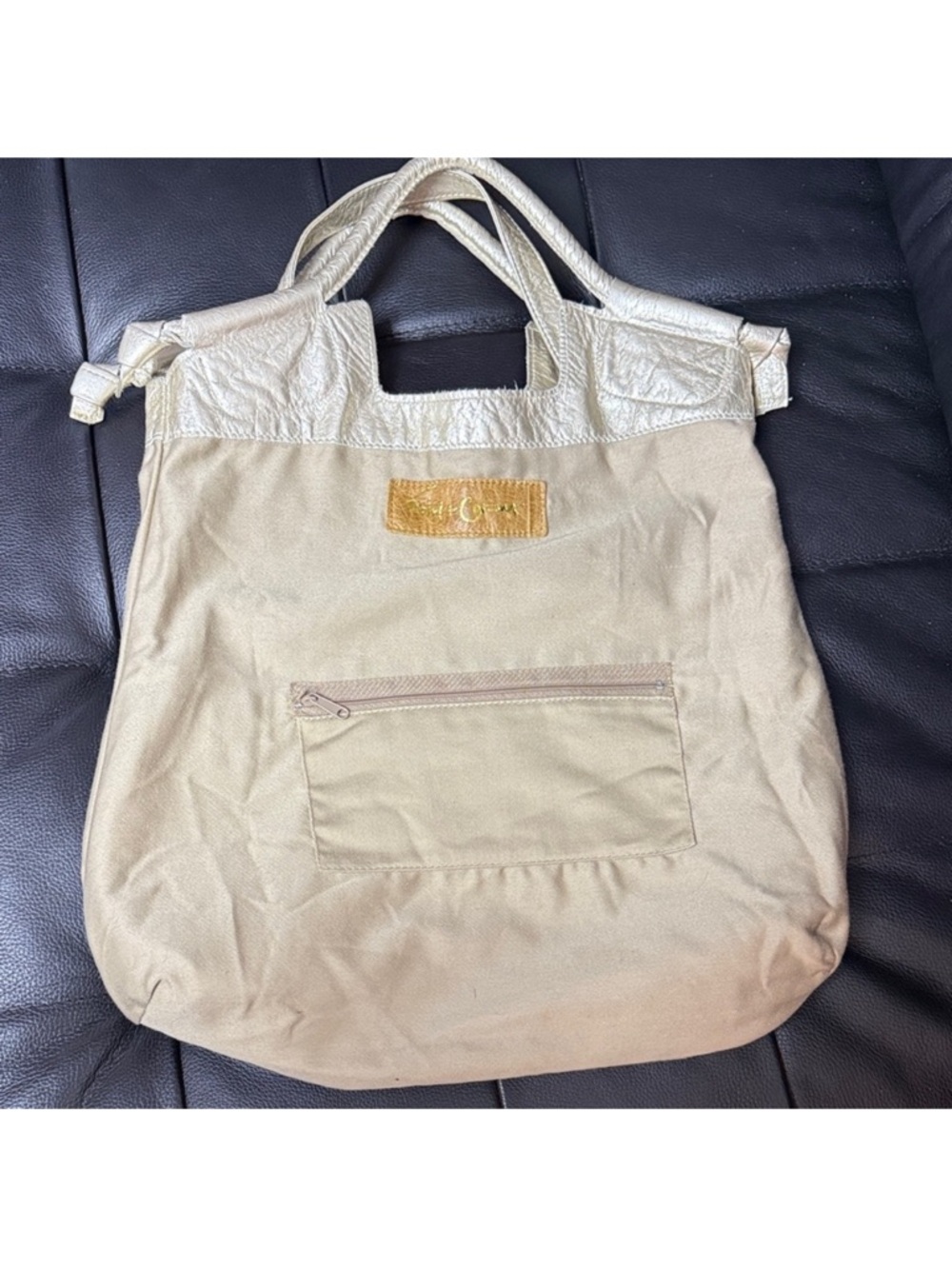 Foley + Corinna Metallic Gold Leather Shoulder Bag - Picture 12 of 15